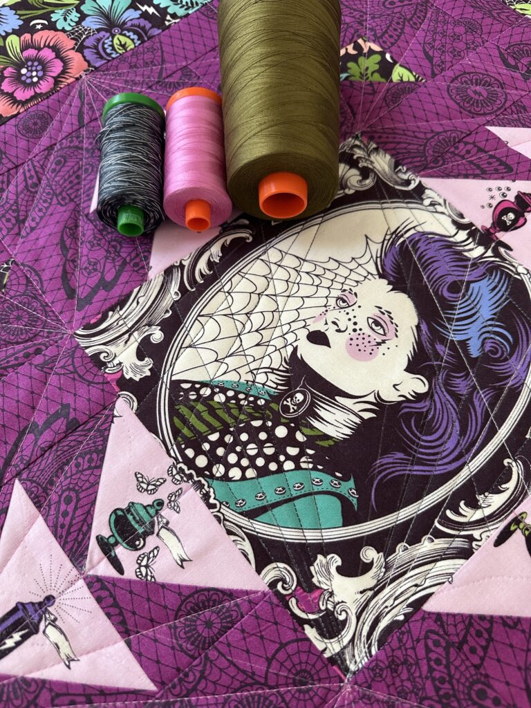 Tula De Ja Nightshade Fabric Collection - Aurifil Thread